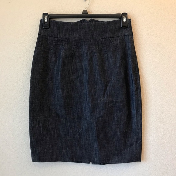 Classiques Entier Dresses & Skirts - Classiques Entier Classic Denim Pencil Skirt Size 8 Blue Office Career Cotton
